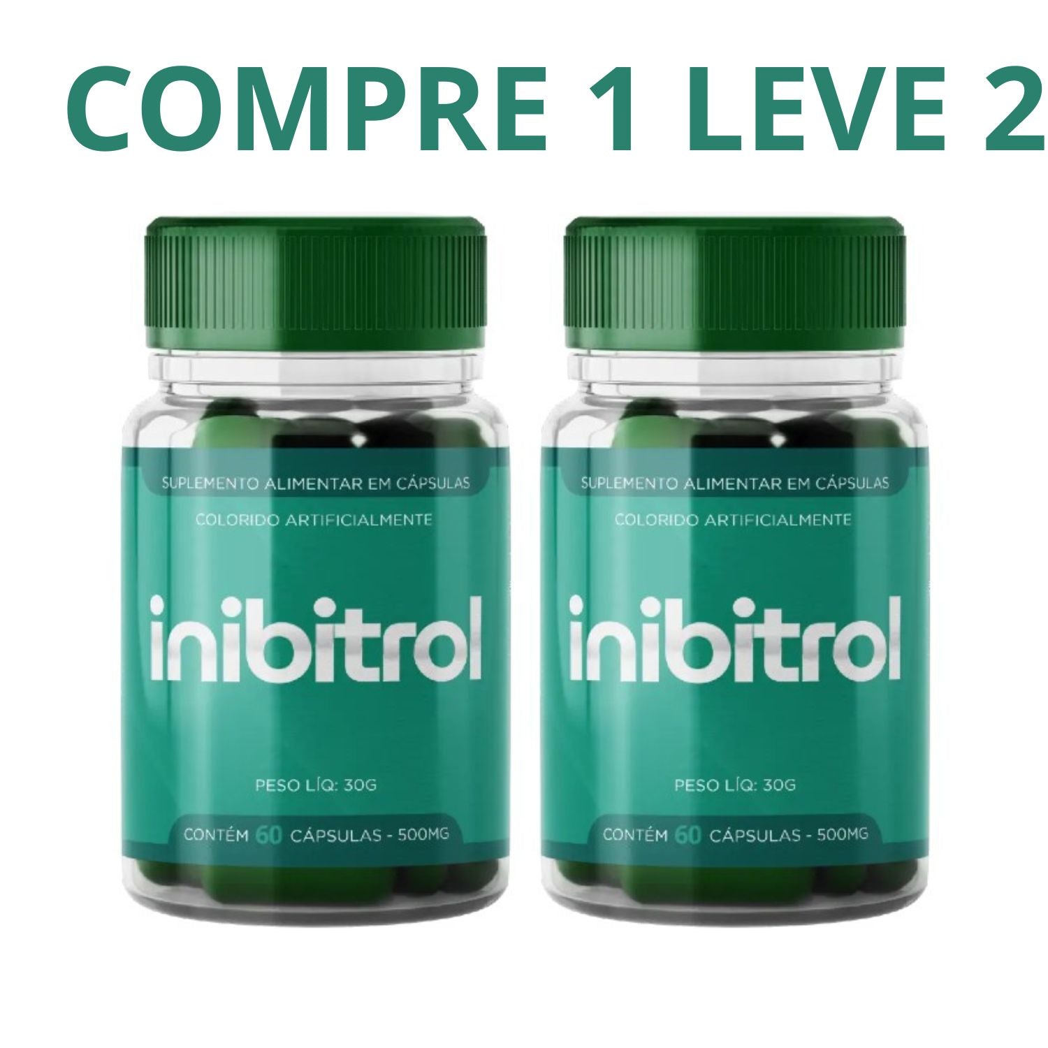 Inibitrol 60 Cápsulas = Suplemento Alimentar + Frete Grátis