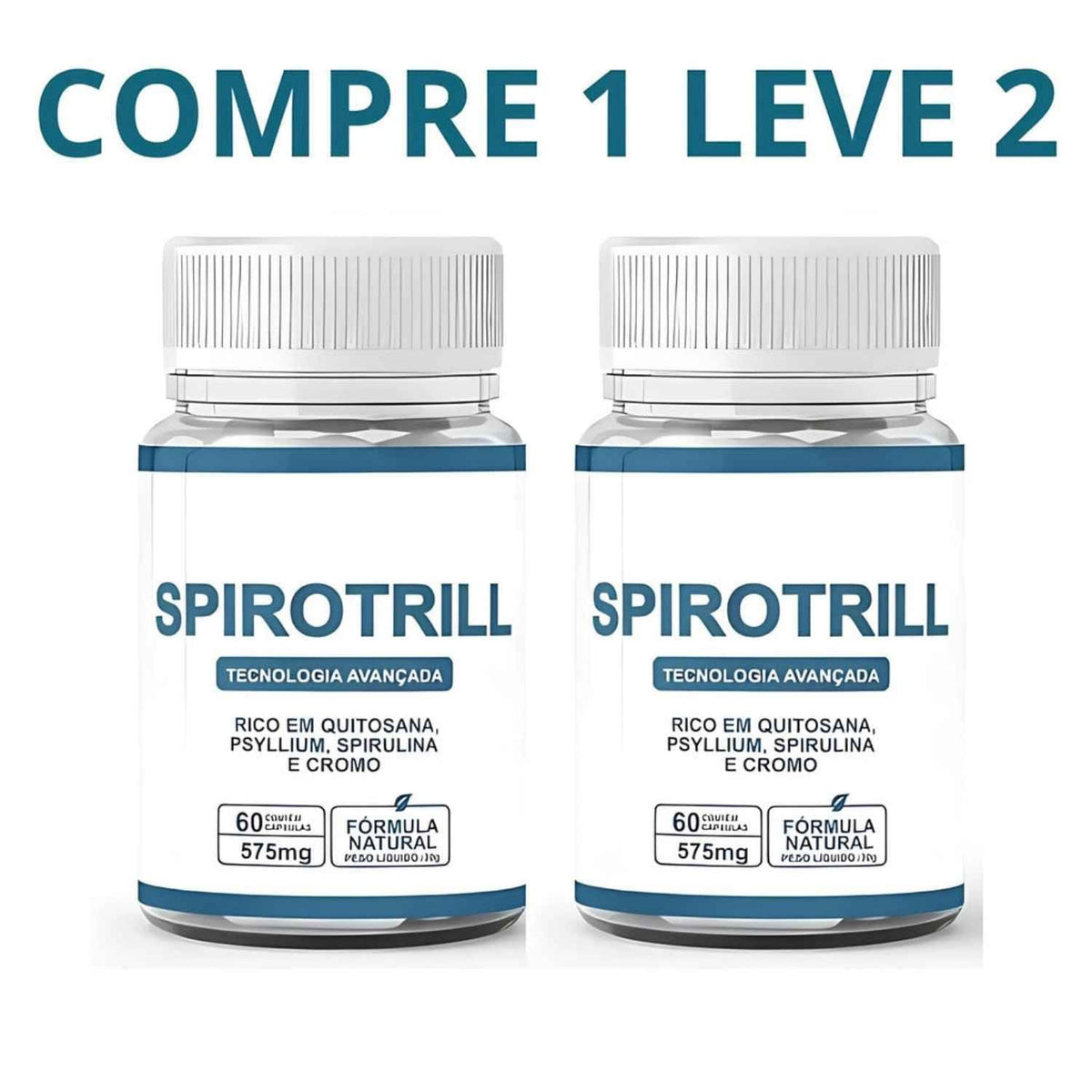 Spirotrill 60 Cápsulas - Aliado No Emagrecimento Natural