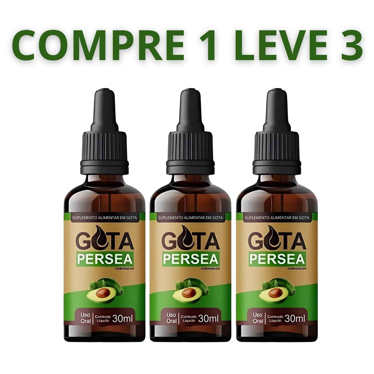 Gota Persea 30ml - Suporte Natural a Glicemia